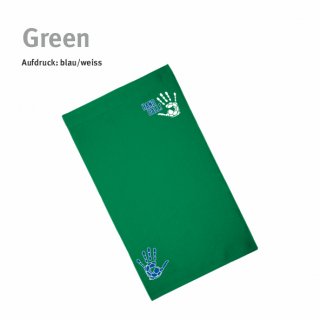 Gstetuch Handball!-Collection green blau/weiss