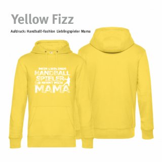Handball!-Fashion Lieblingsspieler Mama Hoodie Unisex 3XL Yellow Fizz