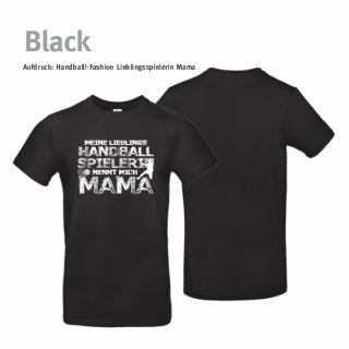 Handball!-Fashion Lieblingsspielerin Mama T-Shirt Unisex XS Black