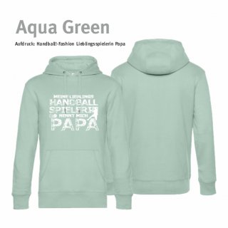 Handball!-Fashion Lieblingsspielerin Papa Hoodie Unisex XS Aqua Green