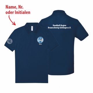 HRBG Basic Poloshirt Unisex navy 5XL inkl. Initialen oder Nr. oder Name