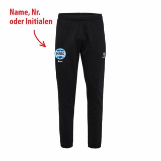 HRBG hmlGO 2.0 Sweatpant Unisex black mit Vereinslogo 3XL inkl. Initialen oder Nr. oder Name