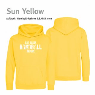 Handball!-Fashion eat.sleep.handball.repeat. Hoodie Kids 12/13 Jahre (ca. 152/164) Sun Yellow