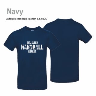 Handball!-Fashion eat.sleep.handball.repeat. T-Shirt  Unisex S Navy