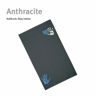 Gstetuch Handball!-Collection anthracite blau/weiss
