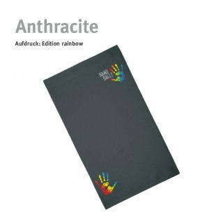 Gstetuch Handball!-Collection anthracite rainbow