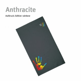 Handtuch Handball!-Collection anthracite Strandtuch: 100 x 180 cm rainbow