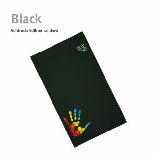 Handtuch Handball!-Collection black Strandtuch: 100 x 180 cm rainbow