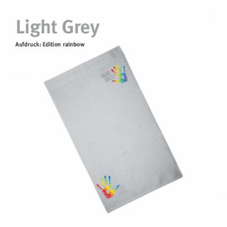 Gstetuch Handball!-Collection light grey rainbow