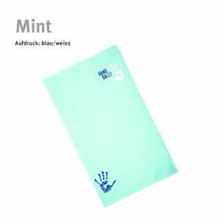 Gstetuch Handball!-Collection mint blau/weiss