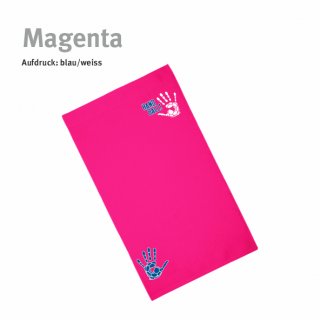 Gstetuch Handball!-Collection magenta blau/weiss