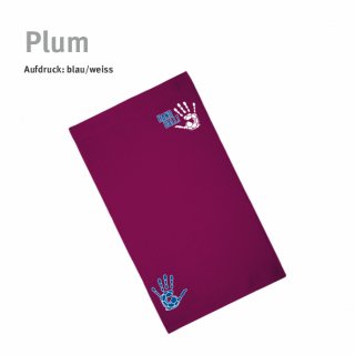 Gstetuch Handball!-Collection plum blau/weiss
