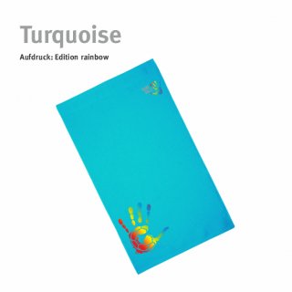 Handtuch Handball!-Collection turquoise Strandtuch: 100 x 180 cm rainbow