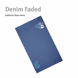 Gstetuch Handball!-Collection denim faded blau/weiss