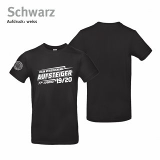 Aufstiegshirt Blitz Shirt: schwarz + Aufdruck: wei