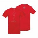 Braumanufaktur Hrke Ho, Ho, Hrke! T-Shirt red/silber 3XL