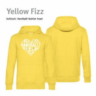 Handball!-Fashion heart Hoodie Unisex 3XL Yellow Fizz