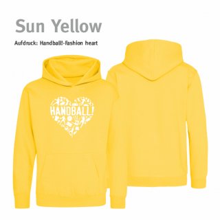 Handball!-Fashion heart Hoodie Kids 12/13 Jahre (ca. 152/164) Sun Yellow
