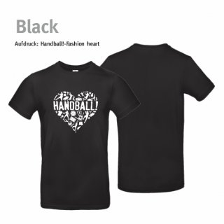 Handball!-Fashion heart T-Shirt Unisex XS Black