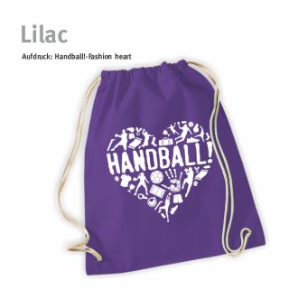 Handball!-Fashion heart Turnbeutel