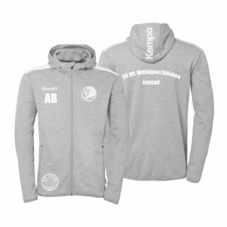 SG VfL W./S. Trainer*innen Kempa Emotion 27 Kaputzenjacke Unisex grau melange/wei