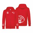 Sportfreunde Shre Basic Hoodie-Jacke Kids fire red 9/11...