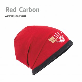 Beanie Handball!-Collection red carbon