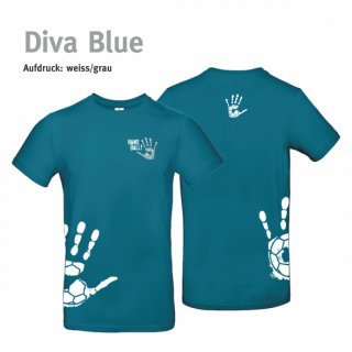 T-Shirt Handball!-Collection Unisex diva blue