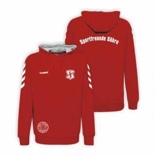 SS Hummel Go Cotton Hoodie Lady true red