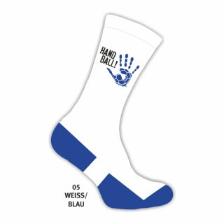 Socke Handball-Collection weiss/blau 35-38